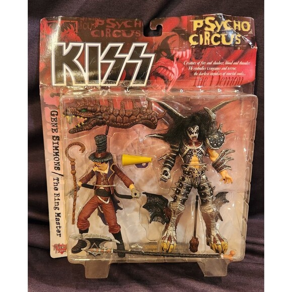 Psycho Circus KISS Gene Simmons Ring Master Action Figures Rare - Picture 2 of 6